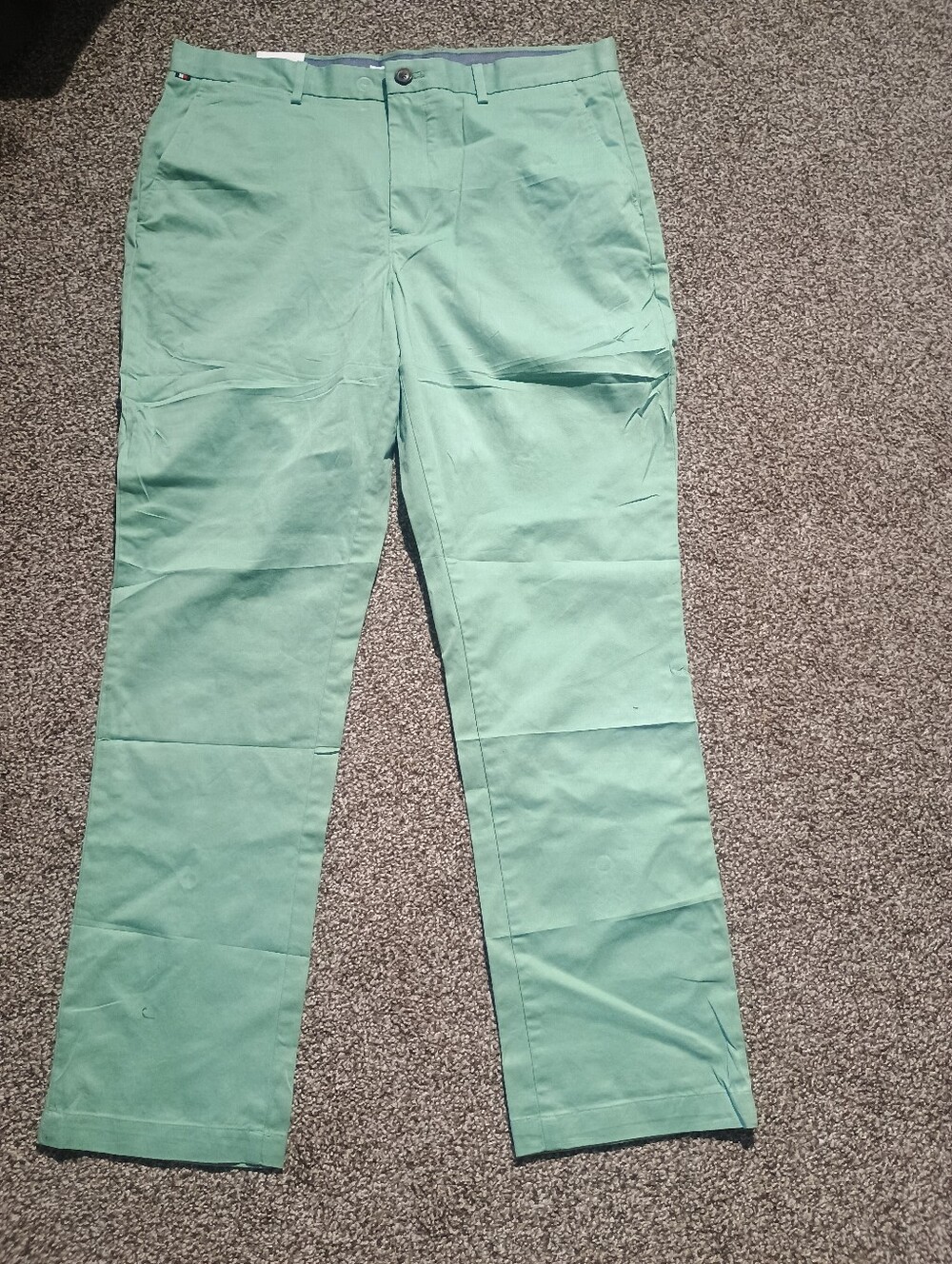 Tommy Hilfiger Men's Slim Chino Pants in Mint Green